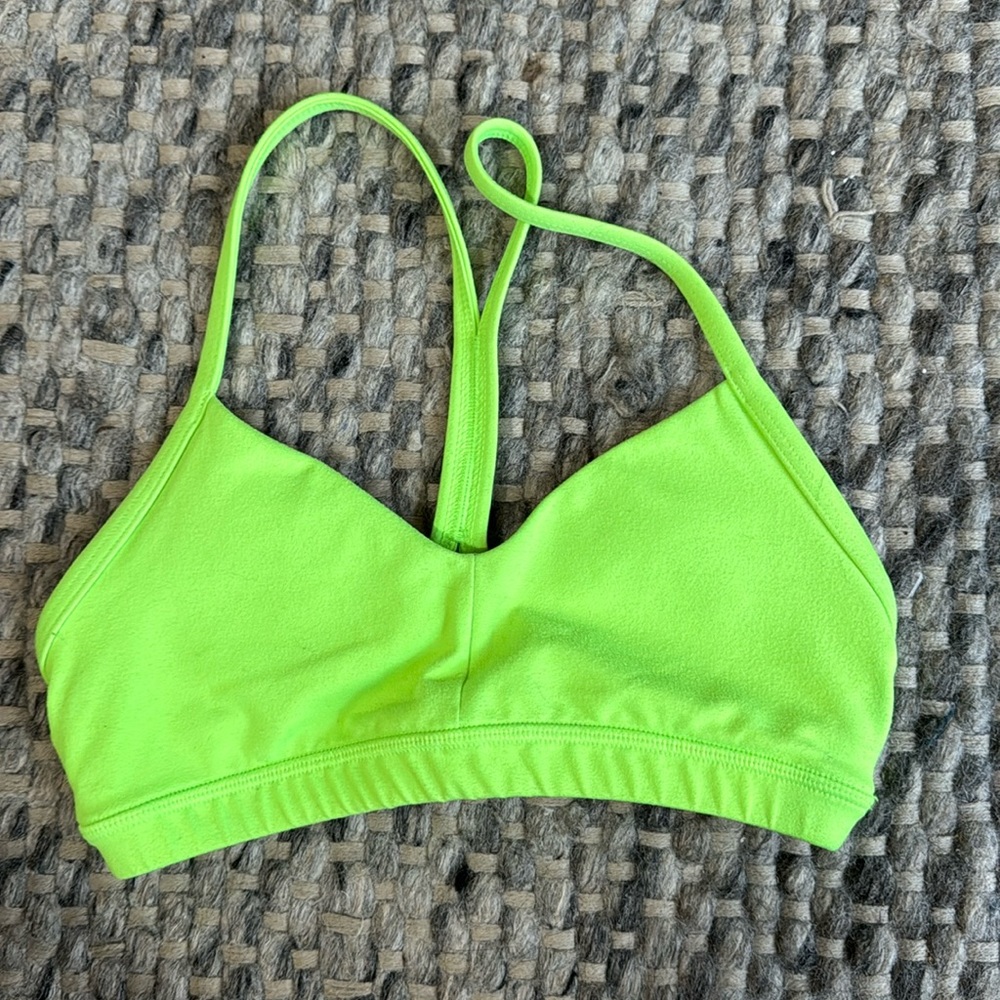 Fleo green sports bra small